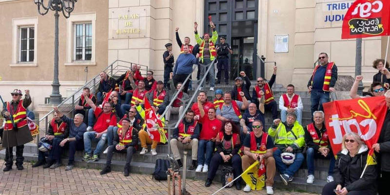 Cheminotes CGT devant le tribunal