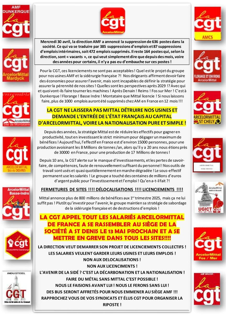 appel 13 mai 2025 Paris